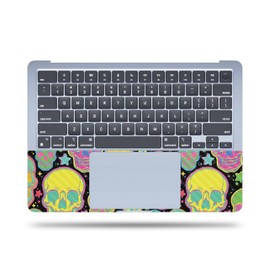 MightySkins Carbon Fiber Skin Compatible with Apple MacBook Air 15'' M2/M3 (2024) Full Wrap Kit - Candy Skulls | Protective, Durable Textured Carbon Fiber Finish | Easy to Apply | Made in The USA