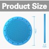 NON-SQUARE Car Cup Holder Coaster, 4 Pack PVC Anti Slip