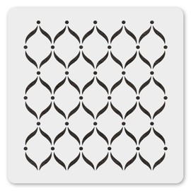 MAGJUCHE Fancy Pattern Stencil 6 Inches, Reusable Stencil for Wall Painting DIY Crafts Decor