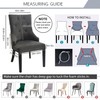 FORCHEER Wing Back Dining Chair Covers Set of 2 Floral