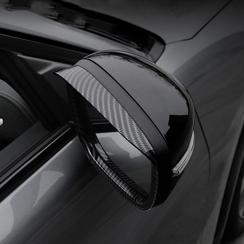2Pcs Rearview Mirror Rain Eyebrow Frame Door Mirror Frame Trim