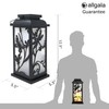 allgala LED Flame Effect Lantern Lamp-Butterfly and Dragfly Scene
