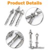 Levanco 1/2" X 4-1/2" Concrete Anchor, 304 Stainless Wedge Anchor