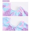 Girls Gymnastics Leotards Kids Long Sleeve Mermaid Leotards Toddler One