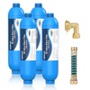 4 Packs of RV Inline/Marine Water Filter With Flexible Hose