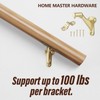 HOME MASTER HARDWARE Handrail Stair Brackets 3" Heavy Duty Staircase