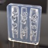 LIFOOST Flower Silicone Nail Molds Carving Template Floral Casting Molds
