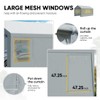 ADVANCE OUTDOOR Replacement Mesh Window Sidewall Tarp for 10/12x20 ft