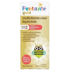 Penta-vite Pentavite Gold Multivitamin + Iron Liquid For Kids 200mL