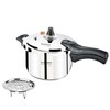 VITASUNHOW Stainless Steel Pressure Cooker with Steamer Basket, Faster Cooking