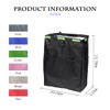 Fekey&JF Hanging Car Trash Can with Storage Pockets, Waterproof Leakproof