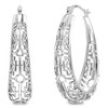 LeCalla 925 Sterling Silver Filigree Earrings for Women | Mesh