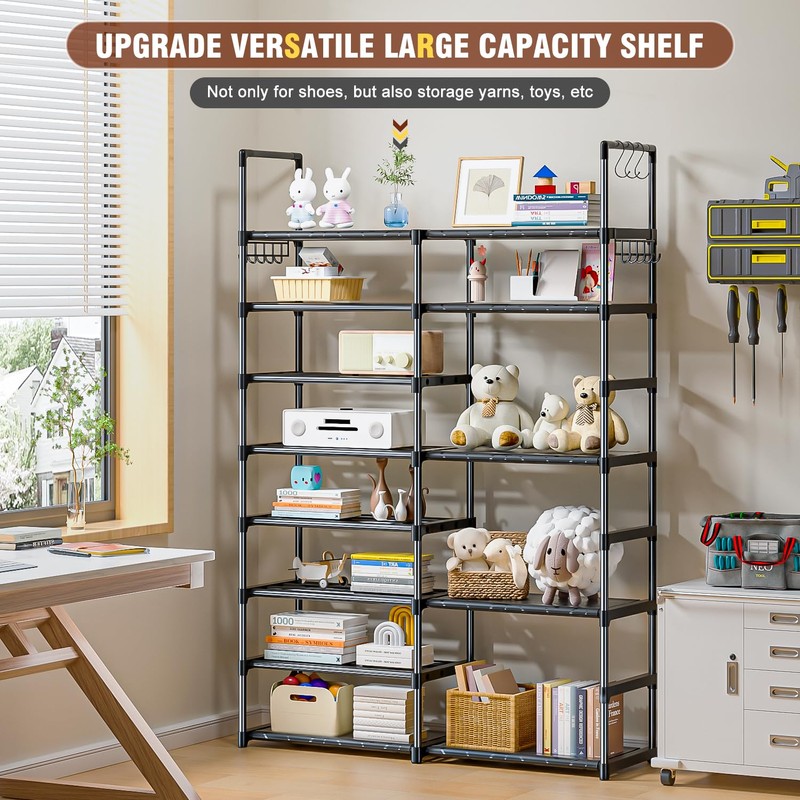 OYREL Shoe Rack Organizer 8 Tiers, Tall Shoe Racks Shelf