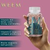 Weem Cabello, Piel Y Uñas 60 Gummies Con Biotina Frambuesa
