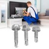 150PCS 304 Stainless Steel Self Tapping Screws Wafer Head Hex
