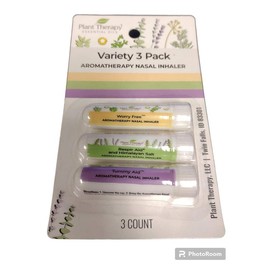 Plant Therapy Essential Oils Aromatherapy Nasal Inhalers - 3 Pack Variety Pack Therapeutic Wellness