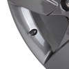 TOMALL Round Style Wheel Tyre Valve Caps Chrome Grey for
