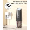 CIRCLE JOY Rechargeable Electric Salt and Pepper Grinder Set Gravity