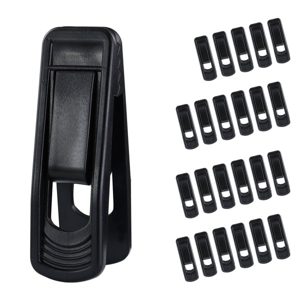 Feelorna Pack of 24 Clothes Pegs, Non-Slip Plastic Towel Clips,