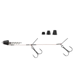 Balzer Shirasu Screw Pike System with Changing Weights - Screw Head, Length/Hook Size: 14 cm/Size 1/0, Colour: Matte Black
