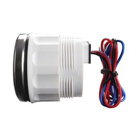 MOTOR METER RACING W Pro Series 52mm 2-1/16" Digital Air Ride Air Bag Suspension Pressure Gauge 0-220 PSI Black Dial Blue LED Display with Mechanical Pressure Sensor