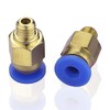 SIENOC PC4-M6 Pneumatische Luft gerade Schnellverschraubung 4mm Gewinde M6 (5