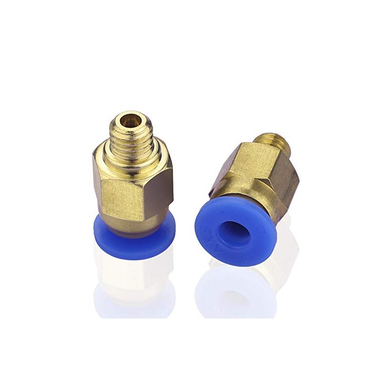 SIENOC PC4-M6 Pneumatische Luft gerade Schnellverschraubung 4mm Gewinde M6 (5