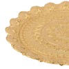 Turkish Tea Coffee Serving Tray Vintage Style Embossed Pattern Round