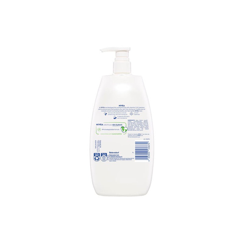 Nivea Rich Moisture Coconut & Jojoba Oil Body Wash 1L