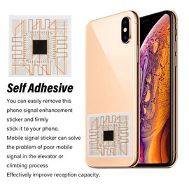 5 Pieces Cell Phone Signal Booster Stickers, Cell Phone Signal Amplifier Stickers, Improve Phone Signal in Elevators, Buildings, Tunnels and Mountains for Phone, Radio, Beeper