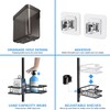 Corner Shower Caddy Tension Pole: 4-Tier Adjustable Rustproof Bathroom Organizer