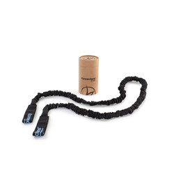 Konnections Fabric Covered Resistance Band Revolutionary Pilates Enhancement Tool for Strength, Flexibility and Precision (Black)