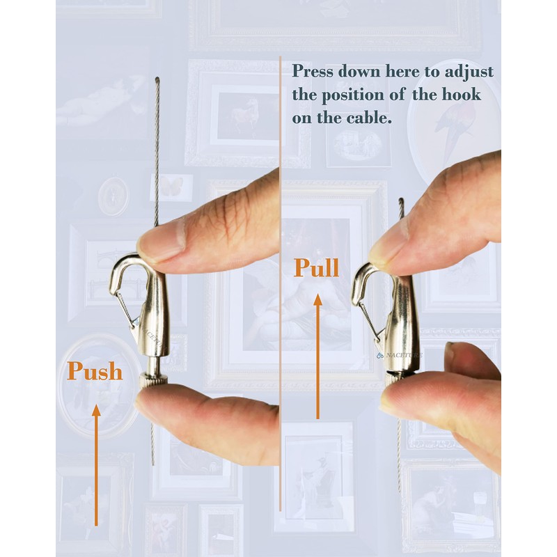 Picture Hanging Kit – Picture Rail Hooks with 12 of