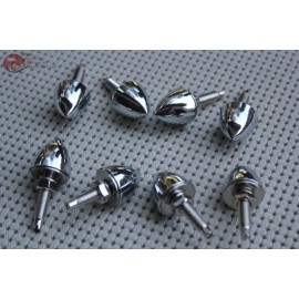 FFC MFG License Plate Frame License Plate Chrome Fasteners Set of 8 Ford Chevy Plymouth