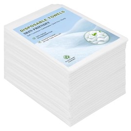 Toallas desechables de 100 unidades, 32 x 16 pulgadas, ultra absorbentes y suaves, toallas desechables para el cuerpo, toallas de limpieza de un solo 