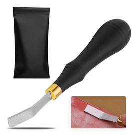 DIUDUS Leather Rougher, Leather Roughing Tool, Leather Edge Detail Rougher Roughing Leather Surface Polish File Tool with Ergonomic Handle Leather Working Leathercraft Tools for Edge Polishing(10mm)