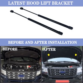 YzusGomumu 4B965360 Hood Lift Supports Compatible with 2017-2022 Ford F250 F350 F450 F550 Super Duty Replaces 4B-965360 HC3Z16C826A HC3Z-16C826-A