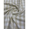 1" Checkered Gingham PolyPoplin Fabric by The Yard - 60
