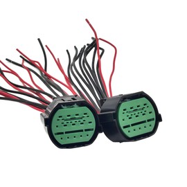 2 PCS 14 Pin Main Headlight Pigtail Plug Connector Compatible with Kia Optima Forte Sorento Sportage Rio Telluride 2018-2021, Hyundai Elantra Sonata Veloster Tucson Palisade 2018-2021