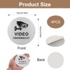 4 Stück Videoüberwachung Schild, Schild Videoüberwachung mit Hochglanz-Effekt für Öffentliche