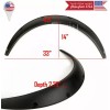 SDeelCase 2 Piece 2.75" ABS Plastic Black Flexible Wide Fender