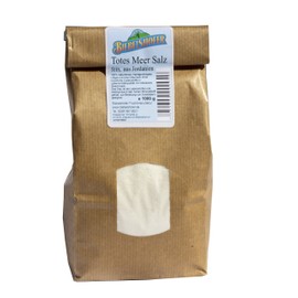 Totes Meer Salz, fein, 1 kg, naturrein als Speisesalz oder Badesalz/Solebad aus Jordanien