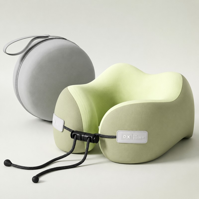 U-Shaped Memory Foam Neck Pillow – Travel Pillow for Airplane,