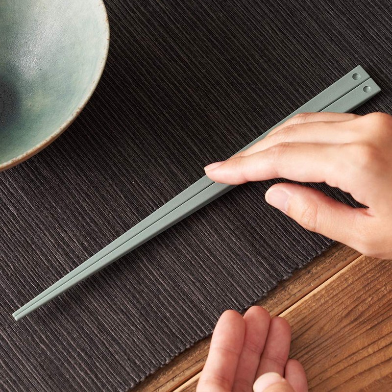 +d UKI HASHI d-364-RD Light Crimson Raised Tip Chopsticks Ukihashi