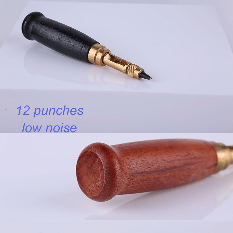 Screw Hole Punch Hardening Heat Leather Screw Punch with 12