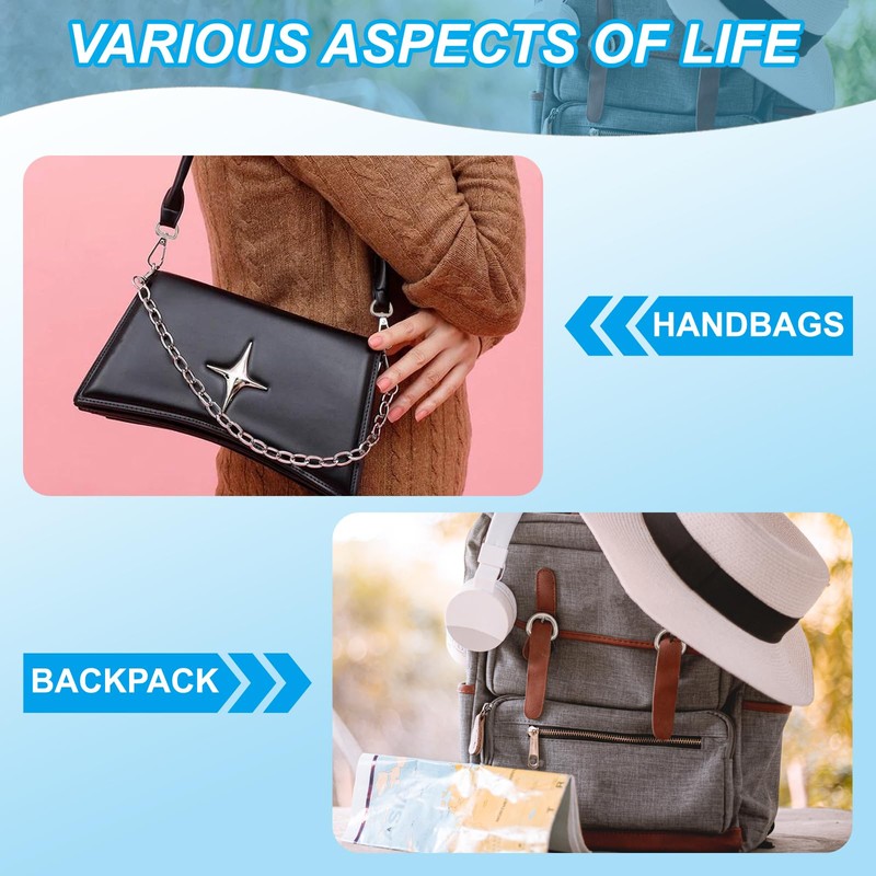 PATIKIL 0.9" Metal D-Rings, 6 Pcs 304 Stainless Steel D