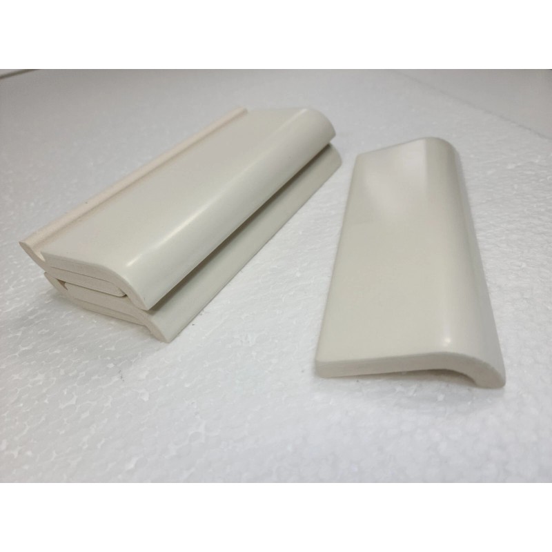 Daltile Light Bone Biscuit Ceramic Tile Mud Cap Backsplash Subway