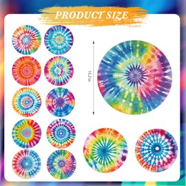 Maasechs 12 Pcs Carpet Circle Seats, 15 Inch Round Rug, Non Slip Floor Mat,Floor Cushion Rug for Room, Learning, Playing Areas, Story Time, Group Activity (Rainbow)