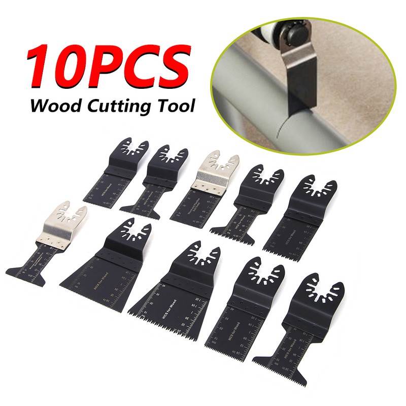 10Pcs Universal Saw Blade Oscillating Multi Tool High Carbon Steel