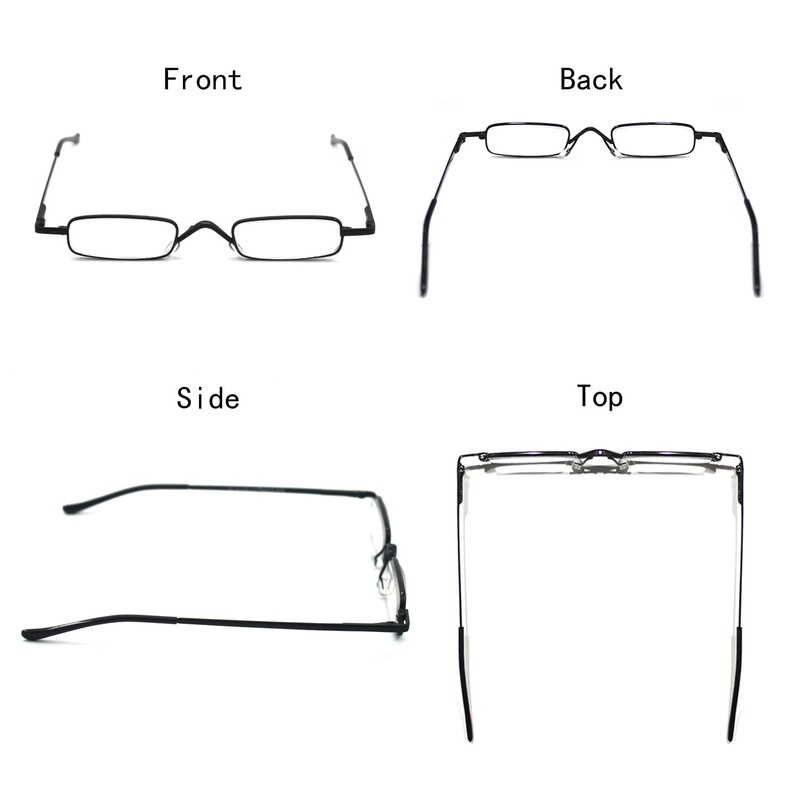 EYE ZOOM 2 Pack Metal Super Light Mini Reading Glasses